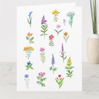 tuin bloemen ansichtkaart kaart
