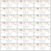 Tuin Bloemen Aquarel Gastadres Sticker (Voorkant)