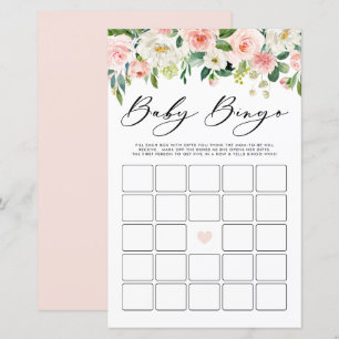 Tuin Bloemen Baby Bingo Baby shower Spel