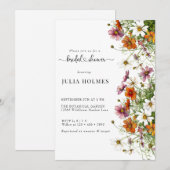 Tuin Bloemen Bruidsfeest Kaart (Voorkant / Achterkant)