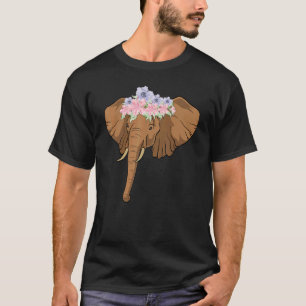 Tuin Bloemen Dierentuin Dier Afrika Safari Olifant T-shirt