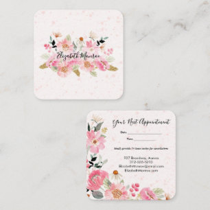 Tuin Bloemen Haarstylist Salon Make-up Afsprakenkaartje