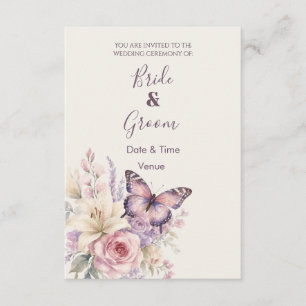 Tuin Bloemen & Vlinder Briefpapier met Fantasie Kaart
