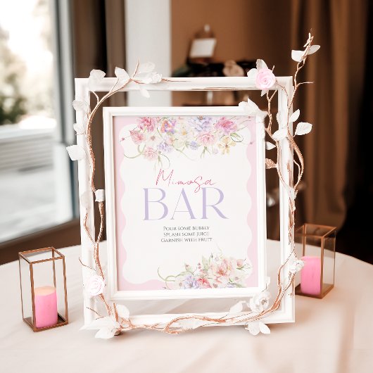 Tuin Bloemen Wildbloem Modern Bruids Mimosa Bar Poster