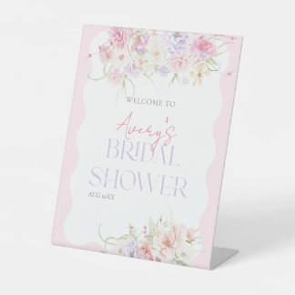 Tuin Bloemen Wildbloem Modern Bruids Welkom Reclamebord Met Voetstuk
