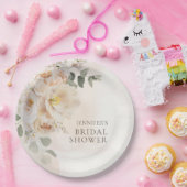 Tuin Bloemige Eucalyptus Bruiloft Feest Papieren Bordje (Feest)