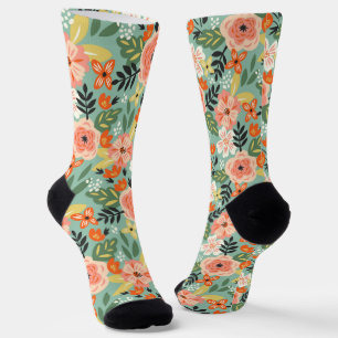 Tuin Bloemmotief Sokken