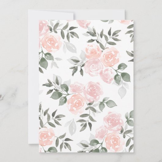 Tuin Blooms Bewaar de datum Dank u kaart (Achterkant)