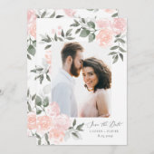 Tuin Blooms Bewaar de datum Dank u kaart (Voorkant / Achterkant)