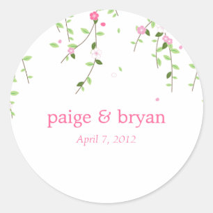 Tuin Blooms Favor Sticker of Cadeau Label Sticker