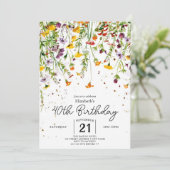 Tuin Boho Wilde Bloemen 40e verjaardag Kaart (Staand voorkant)