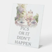 Tuin Bruiloft Beschikbare Camera Ideeën Reclamebord Met Voetstuk (Voorkant)