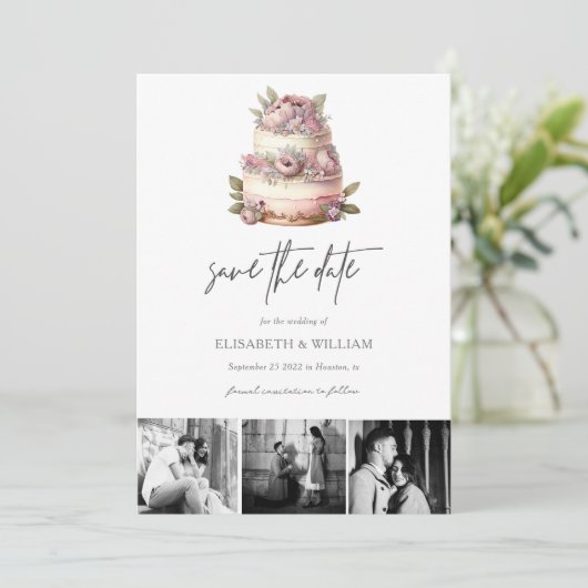 Tuin Bruiloft Bewaar de Datum QR Code Save The Date (Staand voorkant)