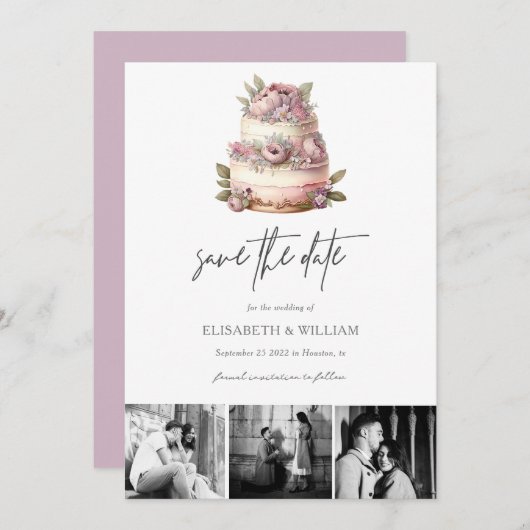 Tuin Bruiloft Bewaar de Datum QR Code Save The Date (Voorkant / Achterkant)