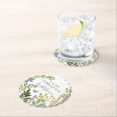 Tuin bruiloftsontvangst Evergreen Summer  Kartonnen Onderzetters (Insitu)