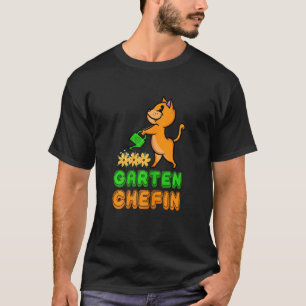 Tuin Chef Kat Kitten Meow Hobby Tuinier Tuinieren T-shirt