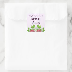 Tuin Dahlia Bruidsdouche Vierkante Sticker