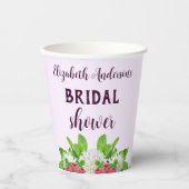 Tuin Dahlia Bruiloftsborrel Papieren Bekers (Voorkant)