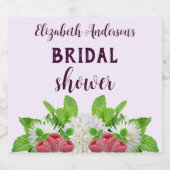 Tuin Dahlia Bruiloftsborrel Sparkling Wijnetiket (Enkel label)