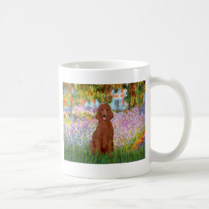Tuin - Donkerrode Poodle #1 Koffiemok