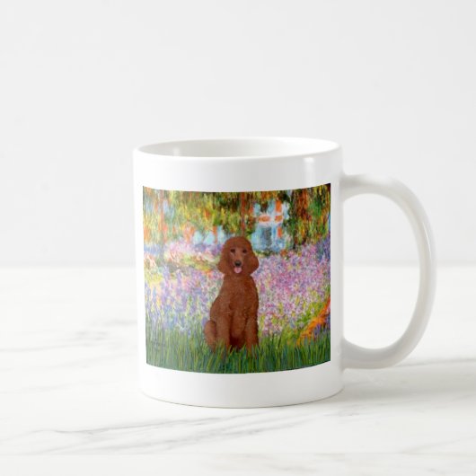 Tuin - Donkerrode Poodle #1 Koffiemok (Rechts)