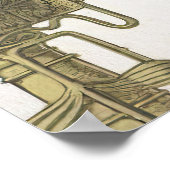 Tuin Elegantie Bloemen Bruiloft Zitkaarten Poster (Hoek)