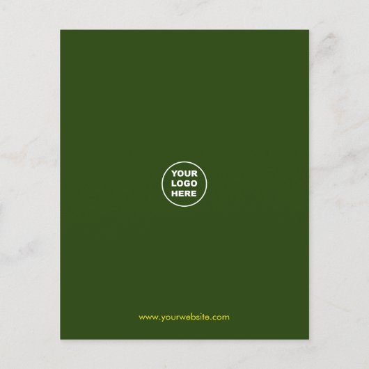 Tuin en landschapsarchitectuur Custom Services Flyer (Achterkant)