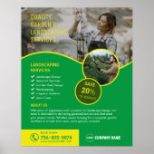 Tuin- en landschapsdiensten poster (Voorkant)