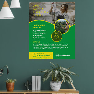 Tuin- en landschapsdiensten poster