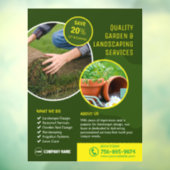 Tuin- en landschapsdiensten raamsticker (Vel 3)