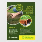 Tuin- en landschapsdiensten raamsticker (Vel)