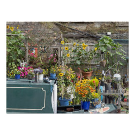 Tuin en smalle boot perfect poster