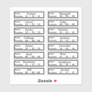 Tuin Etiketten Sticker