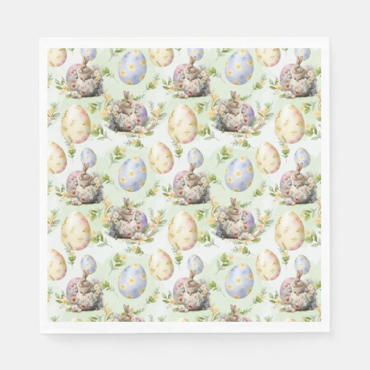 Tuin Feest Konijnenfeest Servet (Voorkant)