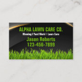 Tuin gazon zorg landschap landschapsarchitectuur g visitekaartje (Voorkant)