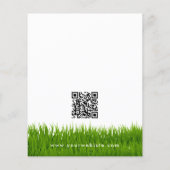 Tuin gazon zorg landschapsarchitectuur moderne gra flyer (Achterkant)