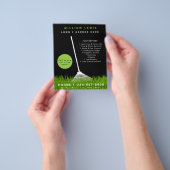 Tuin gazon zorg landschapsarchitectuur moderne gra flyer (Hand)