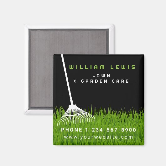 Tuin gazon zorg landschapsarchitectuur moderne gra magneet (Voorkant / Achterkant)