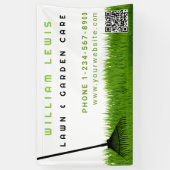 Tuin gazon zorg landschapsarchitectuur moderne gra spandoek (Verticaal)