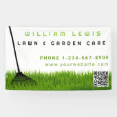 Tuin gazon zorg landschapsarchitectuur moderne gra spandoek (Horizontaal)