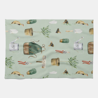 Tuin geïnspireerd, planten, bijen, natuur buiten theedoek