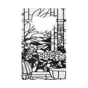 Tuin Glas in Lood Kredietkaart Flessenopener
