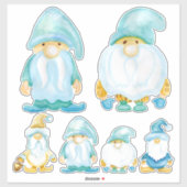 Tuin Gnome Bros Waterverf geschilderd Kind kamer Sticker (Vel)