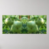 Tuin Groene Tomaten Natuur Spiegel Abstract Poster (Voorkant)