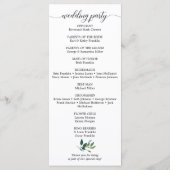 Tuin Groenen Trouwprogramma's Programma (Achterkant)