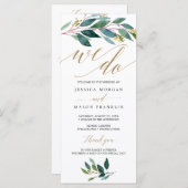 Tuin Groenen Wedding Program - Wij doen Programma (Voorkant / Achterkant)