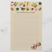 Tuin Groenten Boeren Custom Letterhead Briefpapier (Voorkant)