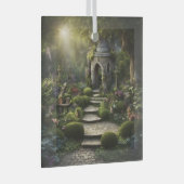 Tuin Heiligdom Kunst Glas Ornament (Voorkant Rechts)