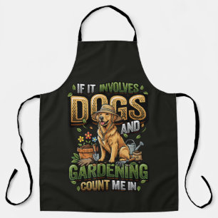 Tuin Hond Als het honden en tuinieren betreft Schort