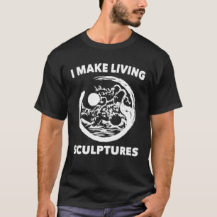 Tuin - ik maak levende sculpturen - vrede - tuin t-shirt